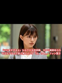 [x]「いい女すぎるよ」ももクロ玉井詩織、スラリ美脚あらわなゴルフウェア姿で神スイング「え、うま…」ファン驚き - YouTube