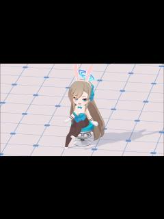 [x]アスナ(バニーガール) 家具モーション【ブルーアーカイブ Blue Archive ブルアカ】 - YouTube