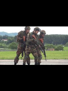 [x]2012年7月22日 八雲分屯基地 警備職種隊員による近接戦闘訓練展示 再UP！ - YouTube