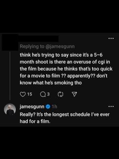 [x]Superman: James Gunn Shuts Down More Filming/VFX Assumptions