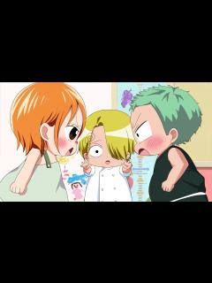 [x]もしもゾロとナミとサンジが幼児化したら…？【ワンピース】 - YouTube